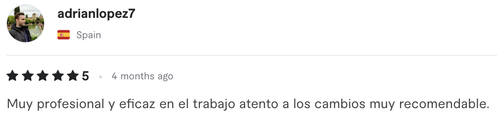 Fiverr Feedback screenshot 6