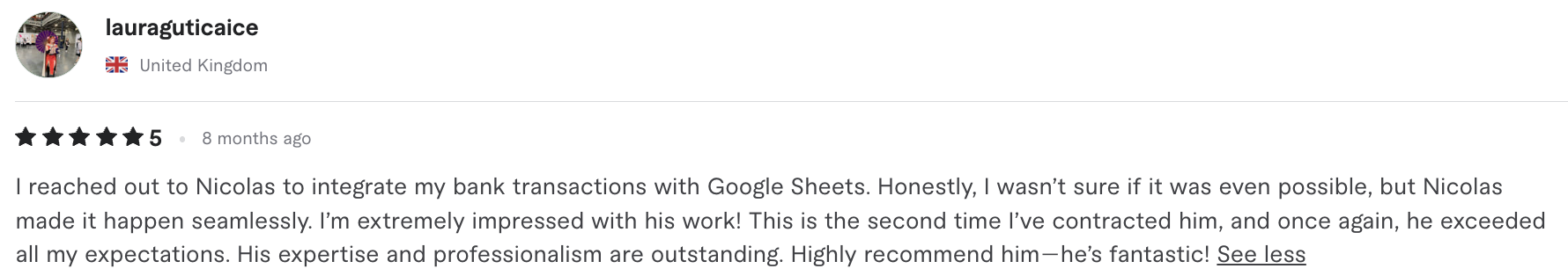 Fiverr Feedback screenshot 7